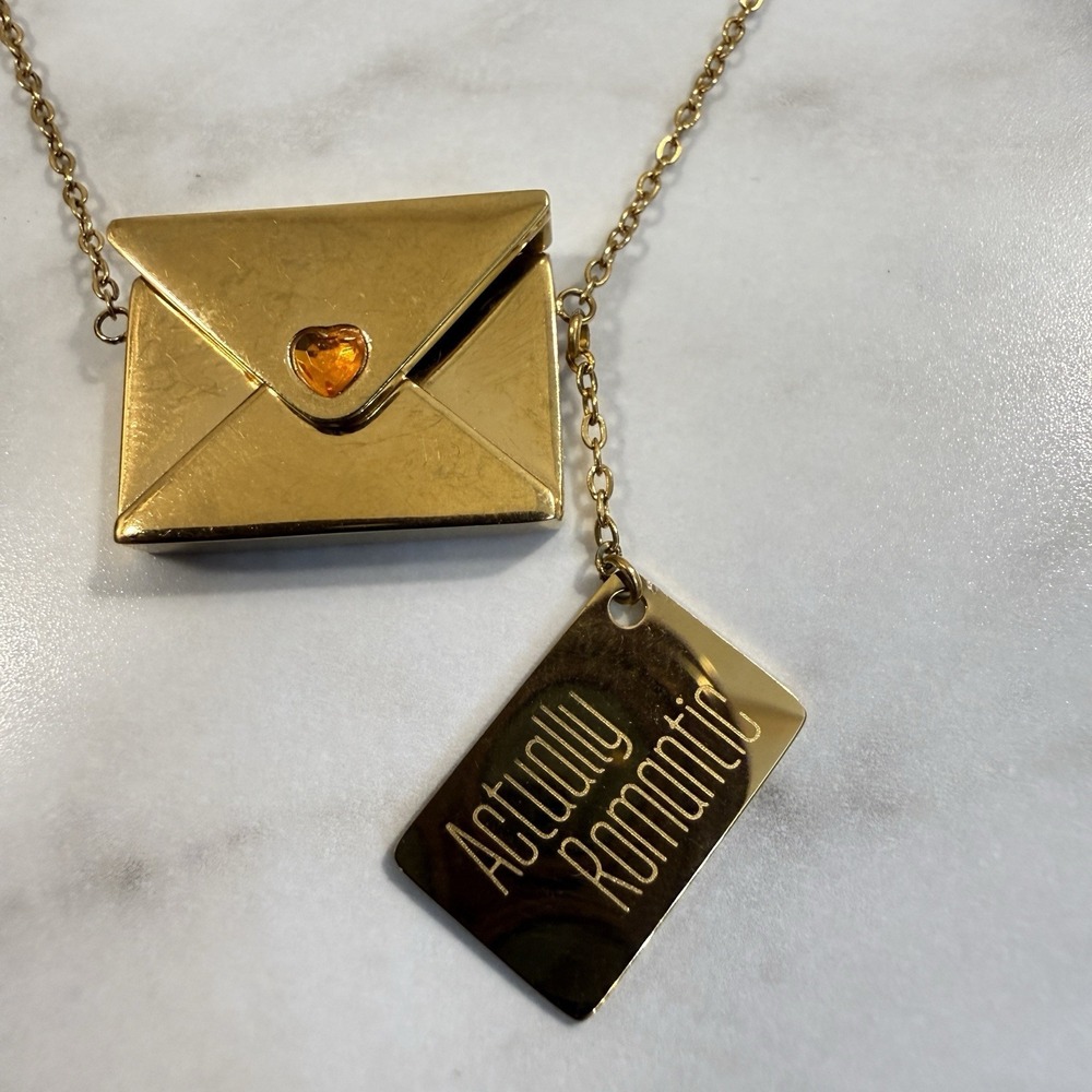 Taylor Swift Actually Romantic Life of a Show Girl Letter Gold Tone Necklace